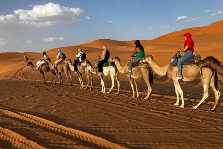 3-Day Tour to Merzouga Erg Chebbi visiting villages & Camel trek
