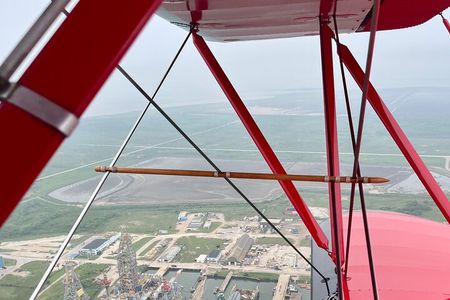 Town of Galveston Tour, Open Cockpit Biplane Ride
