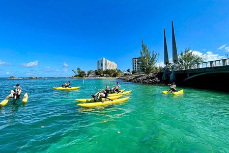 Adventure Water Bike in Condado Lagoon, San Juan
