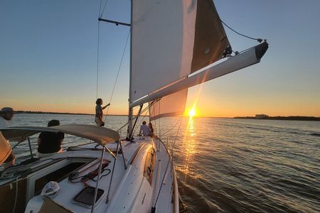 Private Sunset Sail BYOB Dolphin/History Tours on 43ft Mystique