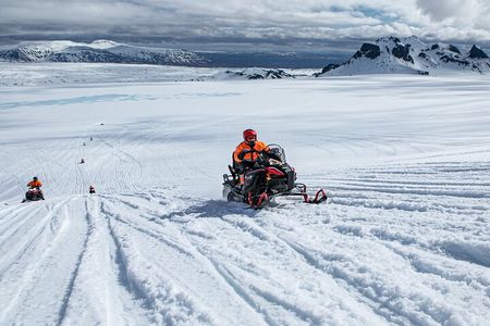 Super Jeep Golden Circle & Snowmobile on Glacier from Reykjavik 