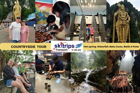 Batu Caves, Waterfalls and Hot Springs Tour With Lunch