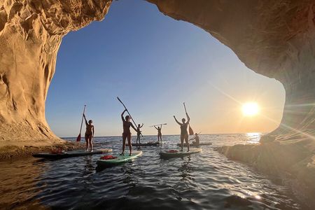 SUP Sunset Paddling to Ta Marija Caves