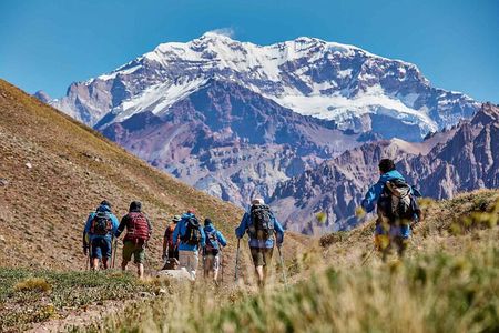 Short Hike in Aconcagua Park, Road Mountain Tour, and Lunch