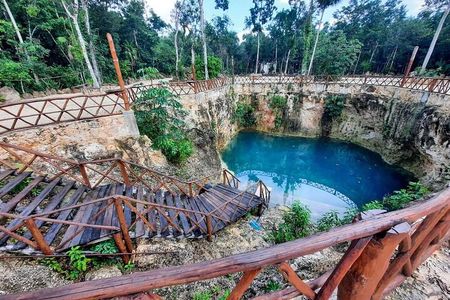 Discover 3 Cenotes, 1 Lagoon! from Cancun 