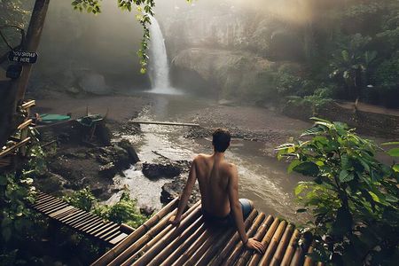 Bali Car-Charter: Half Day Ubud Waterfall Tour