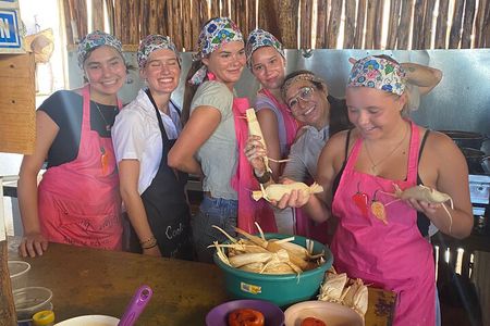 Tamales or chiles rellenos cooking class,tequila & Mezcal tasting