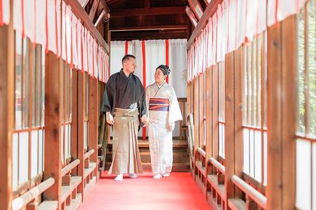 Kimono Photo Session Experience Japanese Culture Inside a Shrine