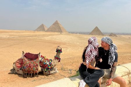 VIP Giza Pyramids, Sphinx, Lunch, Camel Ride & inside pyramid