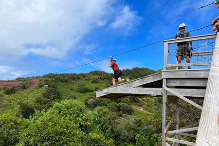 Shaka Zipline: 8 Line Zipline Tour (80 - 260 lbs)
