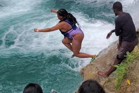 Kennedy's Horseback riding, Blue Hole and Secret Falls from Montego Bay