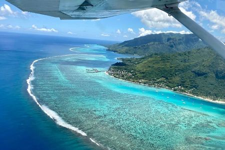 Tahiti:Full Day tour with private jet (Piper)