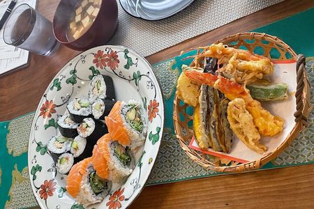 Small Group Sushi roll and Tempura Cooking Class in Nakano 