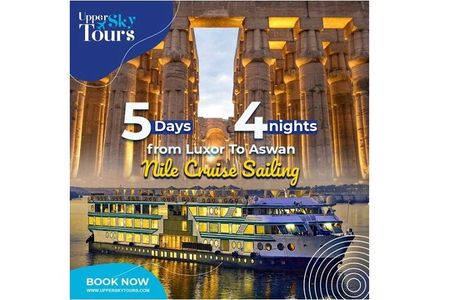 Nile Cruise Deluxe 5 Days 4 Nights 5 Star From Luxor To Aswan 