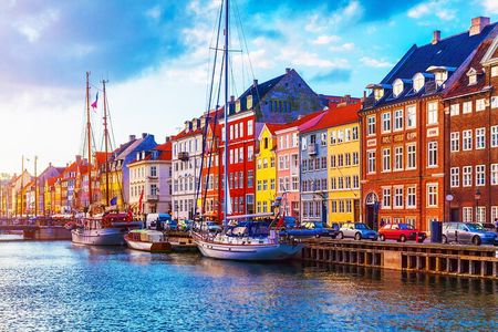 Copenhagen Canal Boat Cruise and City, Nyhavn Walking Tour