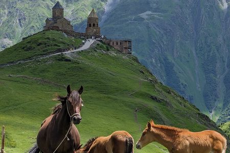 Private Full-Day Tour to Kazbegi and Gudauri from Tbilisi