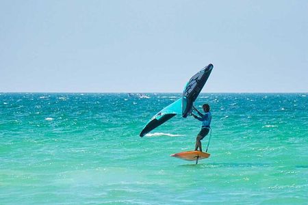 Private Wing Foil lesson in Cacun from Isla Blanca