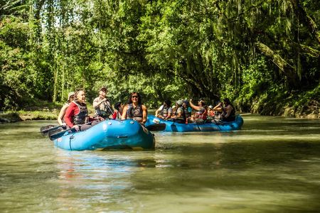 Wildlife Safari Float by Inflatable Raft in Peñas Blancas River
