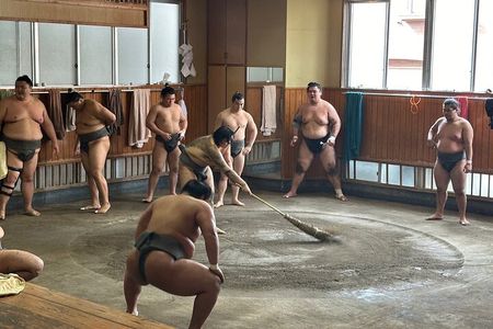 Tokyo: Visit Sumo Morning Practice with English Guide