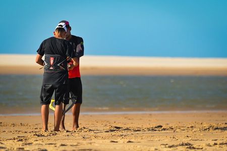 Kitesurfing lessons in the Parnaíba River Delta