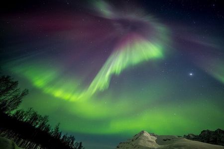 Full Night Magic of the Arctic Lights in Tromso