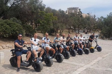 Athens: Premium Guided E-Scooter Tour in Acropolis Area