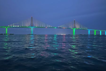 Premiere Private Sunset Cruise With Lights Of The Skyway Bridge