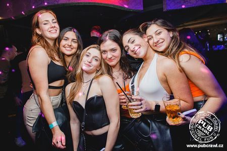 Prague Pub Crawl with Unlimited Drinks & 5 story club Entry