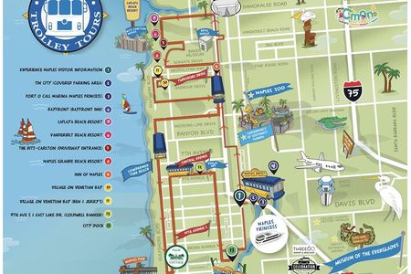 Guided Tour of Naples on a Vintage Trolley (Hop on - Hop off)