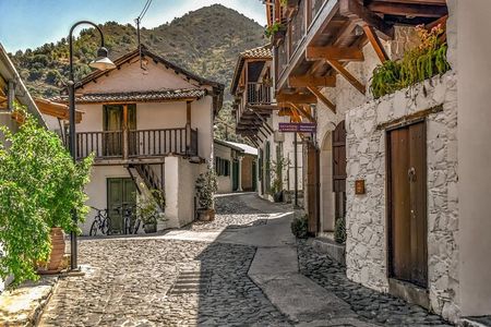 Troodos Mountains Villages with Lampadistis Monastery from Paphos