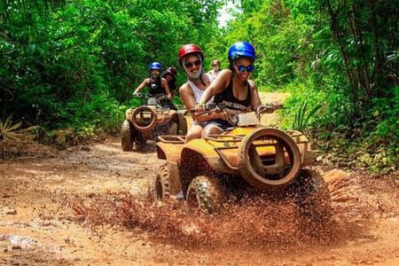 Maya Adrenaline Tulum: Cenote + 5 Ziplining + ATV Adventure