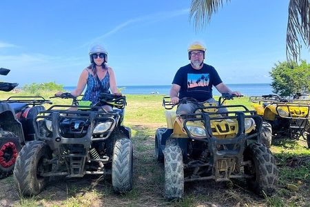 Roatan Best off road ATV, food tasting and beach