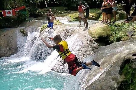 Dunns River Falls & Blue Hole Combo from Montego Bay with Pick Up