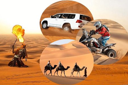 Doha: Desert Safari With Quad bike ,Camel Ride And Sand Boarding 