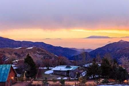 Sunset in the Andes Mountains