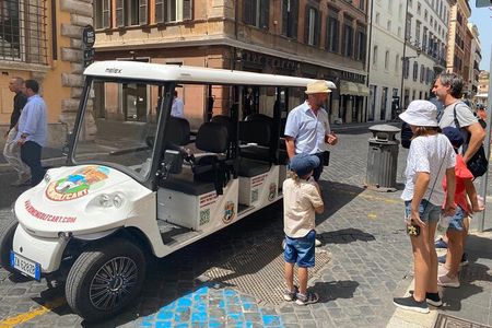Rome: 3 Hours Private/Group Tour Golf cart with Gelato 