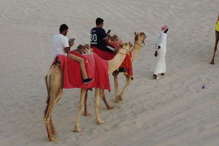 Doha-Half Day Safari with Quad Bike ATV/Camel Ride/sandboard