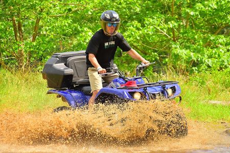 4 hour ATV Adventure + Beach and Waterfalls near Los Suenos 