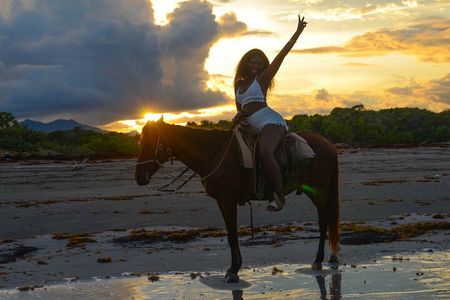 Beach Sunset on Horse Riding in Punta Cana