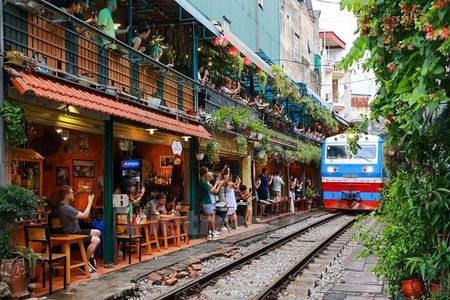 Hanoi Train Street Food Walking Tour