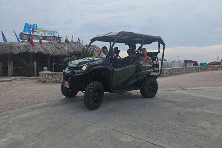 4-seater UTV Island 4hr Tour in Aruba, morning or afternoon
