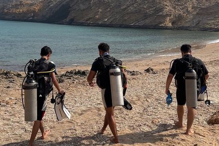 Beach Diving Activity in Oman
