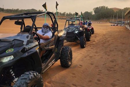 1 Hour Private Self Drive Dune Buggy and Sand boarding in Dubai