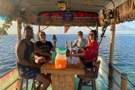 Caye Caulker Tiki Boat Sunset Cruise
