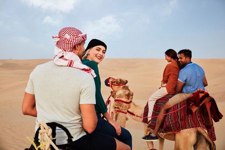 Dubai: Camel Desert Safari with Authentic Emirati Dinner