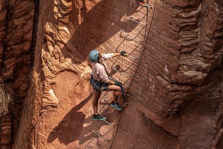 East Zion Elk Heart Cliffs Via Ferrata and Rappelling (3Hr)