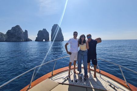From Sorrento: Capri and Blue Grotto Boat Day Tour Max 8 People