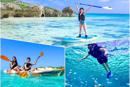 [Miyako Island / Full Day] Sea Turtle Snorkeling & SUP or Canoe