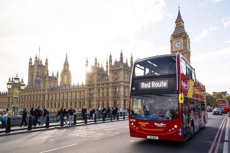 London Tour Hop-on Hop-off Bus with Optional Thames River cruise
