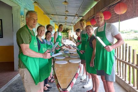 Private Hue Cooking Class Thanh Toan Village with Motorbike Tour